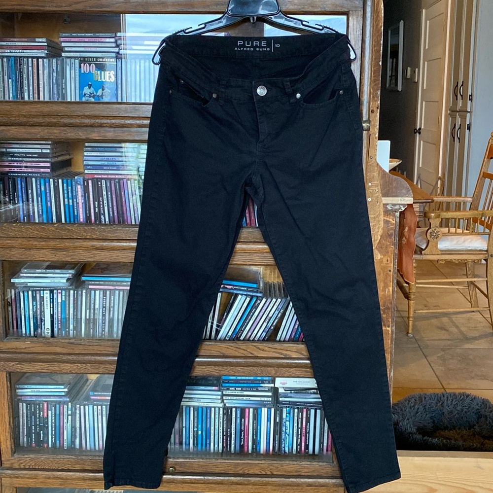 PURE ALFRED SUNG Skinny Black Jeans Size 10